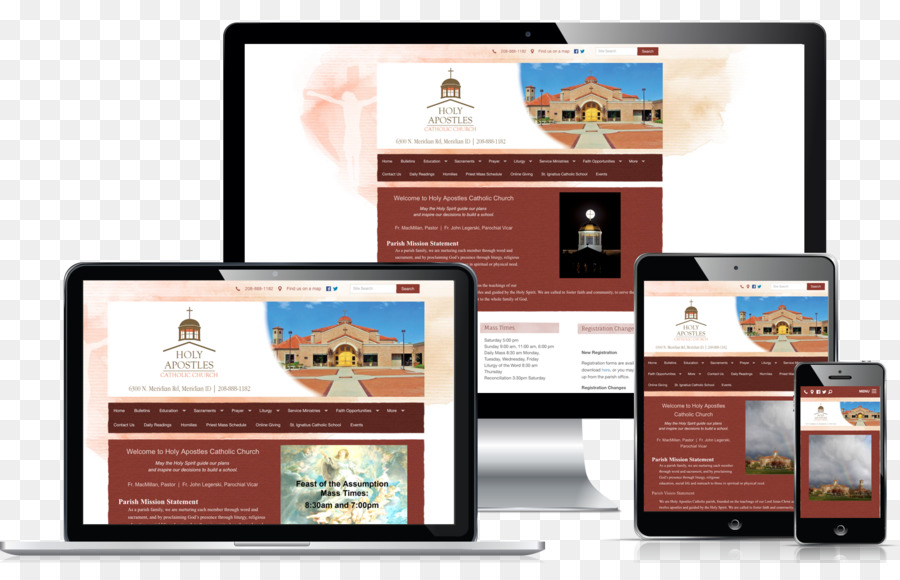 Página Da Web，Igreja Cristã PNG