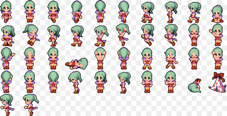 Personagens De Pixels，Sprites PNG