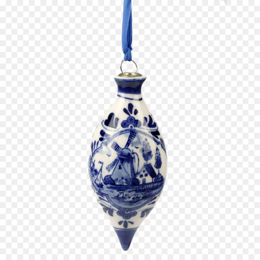 Ornamento Azul E Branco，Natal PNG