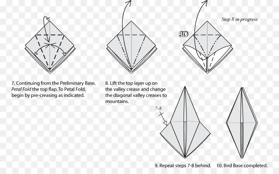 Instruções De Origami，Origami PNG