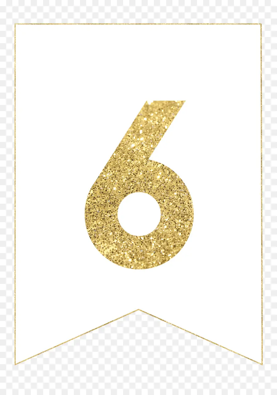 Número 6，Ouro PNG