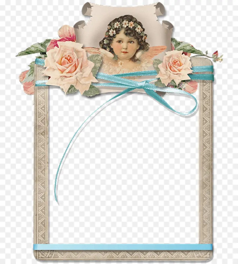 Moldura Vintage，Rosas PNG