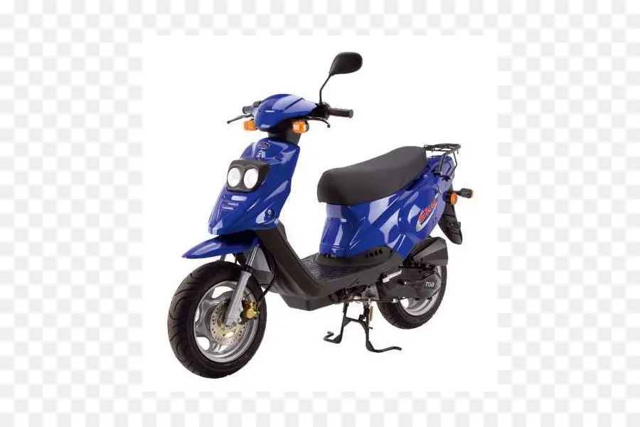 Patinete Azul，Moto PNG