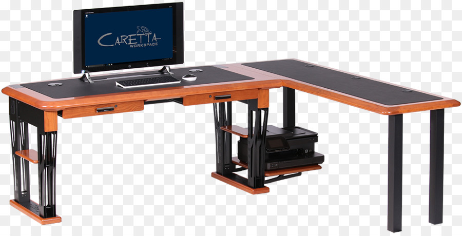 Mesa Em Forma De L，Computador PNG