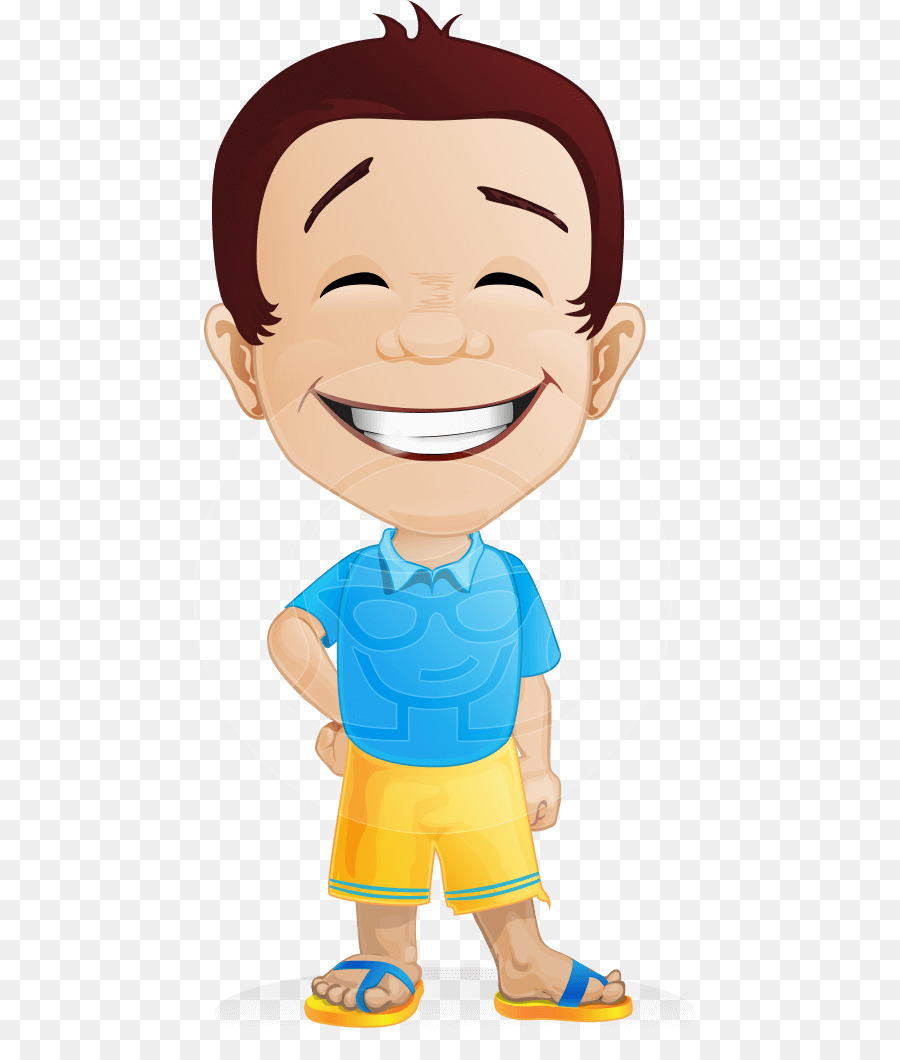 Garoto De Desenho Animado，Sorrindo PNG