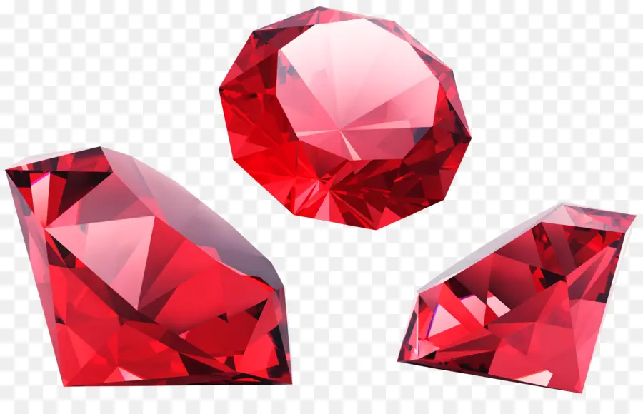 Diamantes Vermelhos，Pedra Preciosa PNG