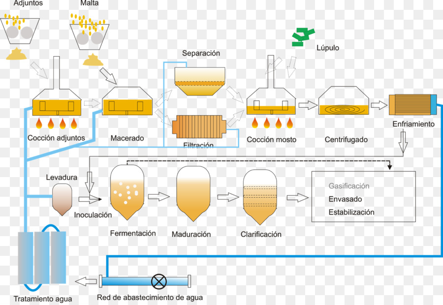 Cerveja，A Produção De Cerveja Grãos De Maltes PNG