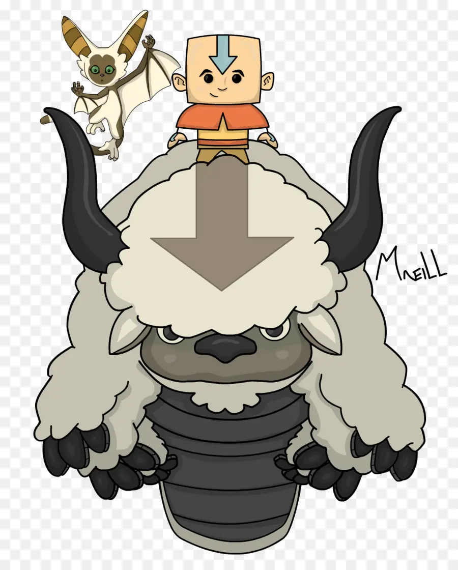 Personagens Avatares，Aang PNG