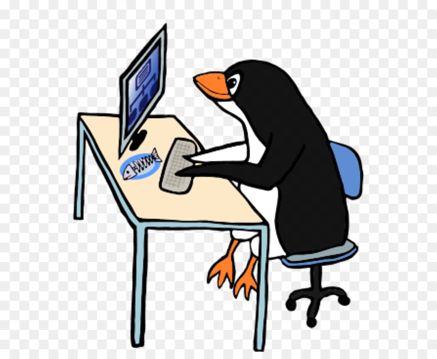 Pinguim，Computador PNG