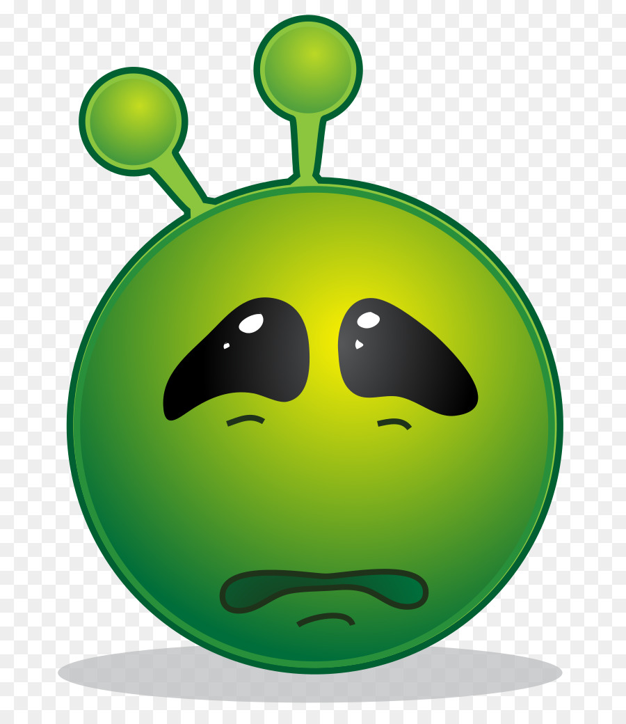 Alienígena Irritado，Verde PNG