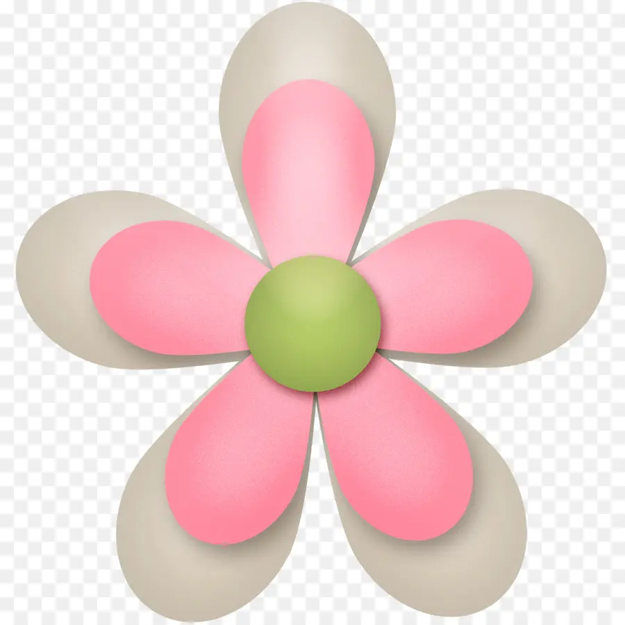 Flor Rosa E Bege，Florescer PNG