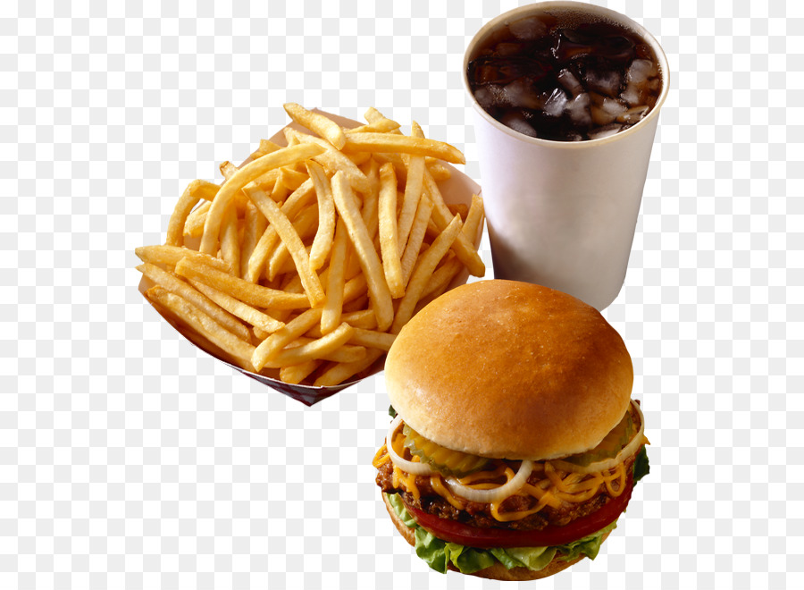 Hambúrguer E Batatas Fritas，Comida Rápida PNG