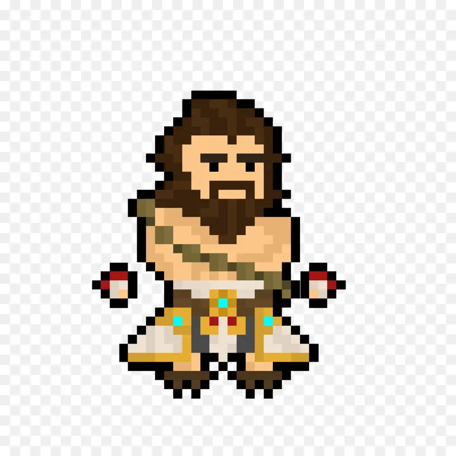 Personagem De Pixel，Barba PNG