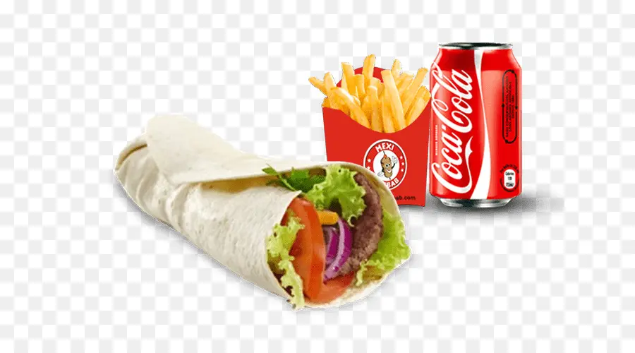 Wrap E Batatas Fritas，Comida Rápida PNG