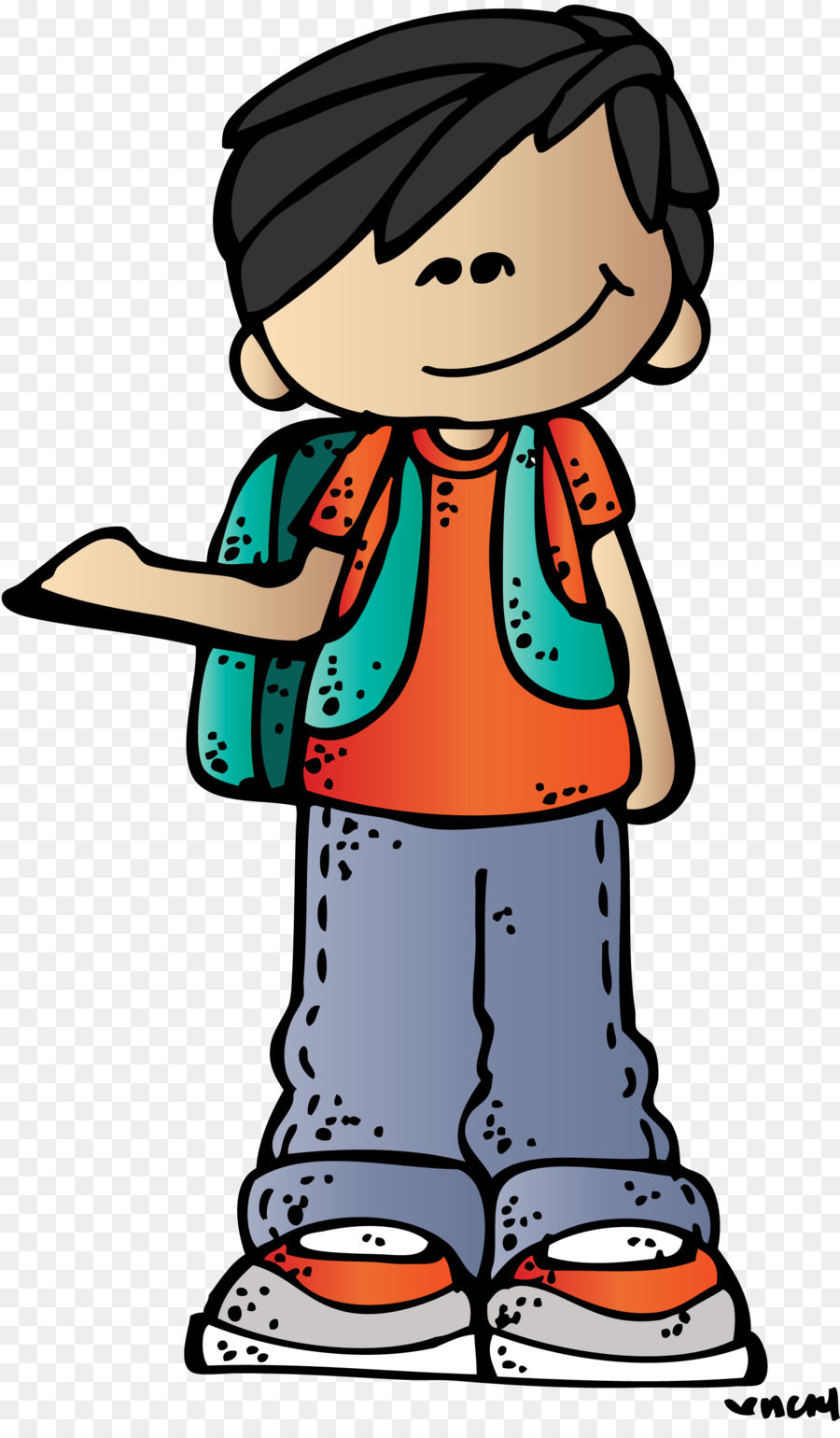 Menino Dos Desenhos Animados，Mochila PNG