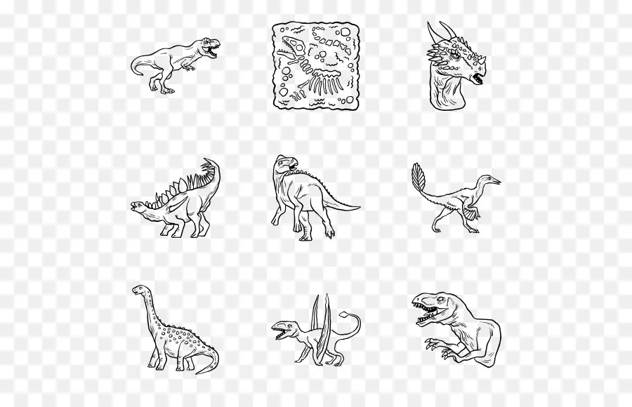 Esboços De Dinossauros，Pré Histórico PNG