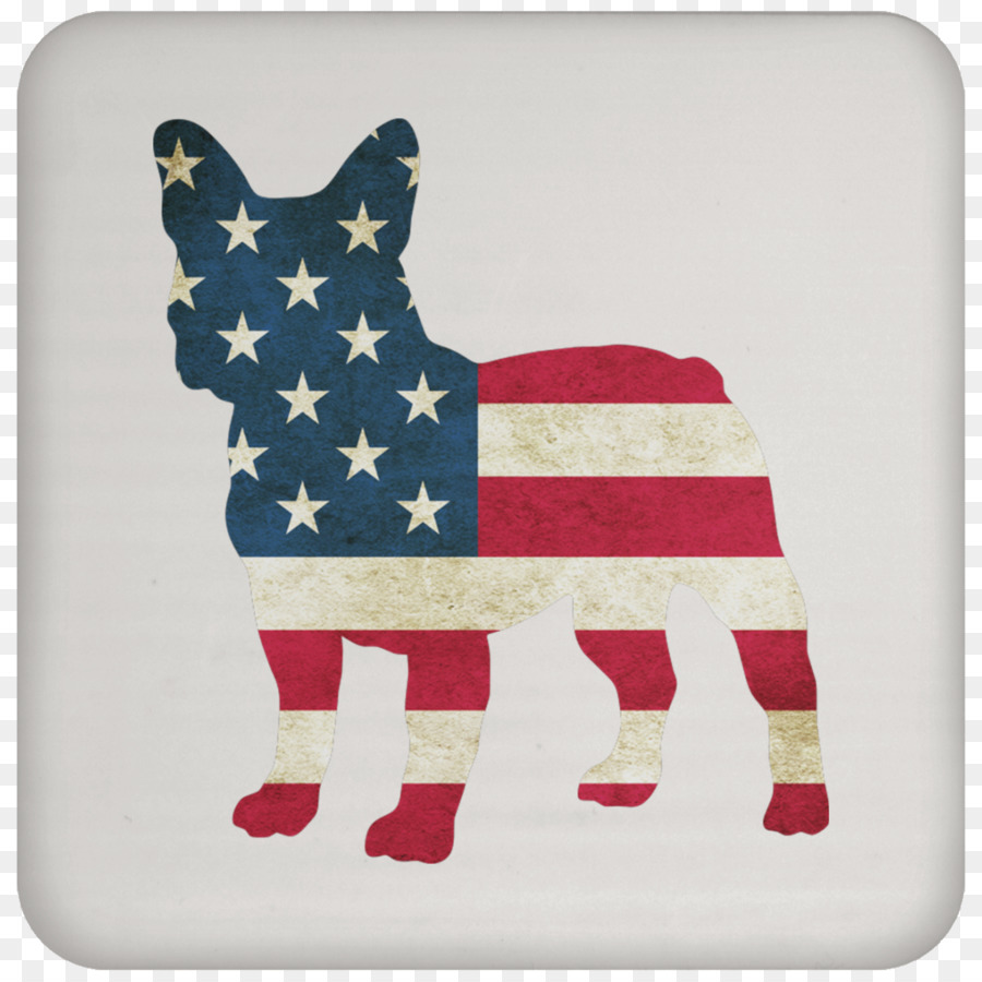 Silhueta De Cachorro Com Bandeira Americana，Cachorro PNG