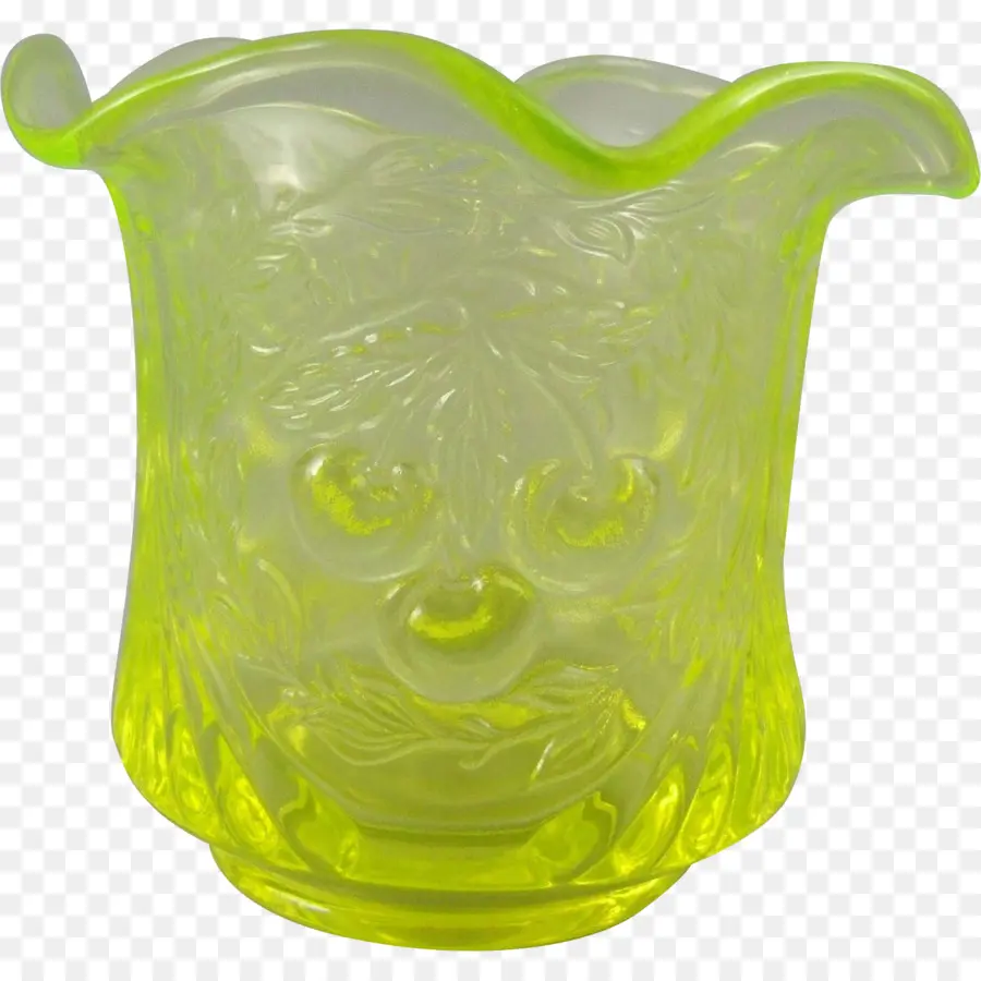 Vaso De Vidro Amarelo，Em Relevo PNG