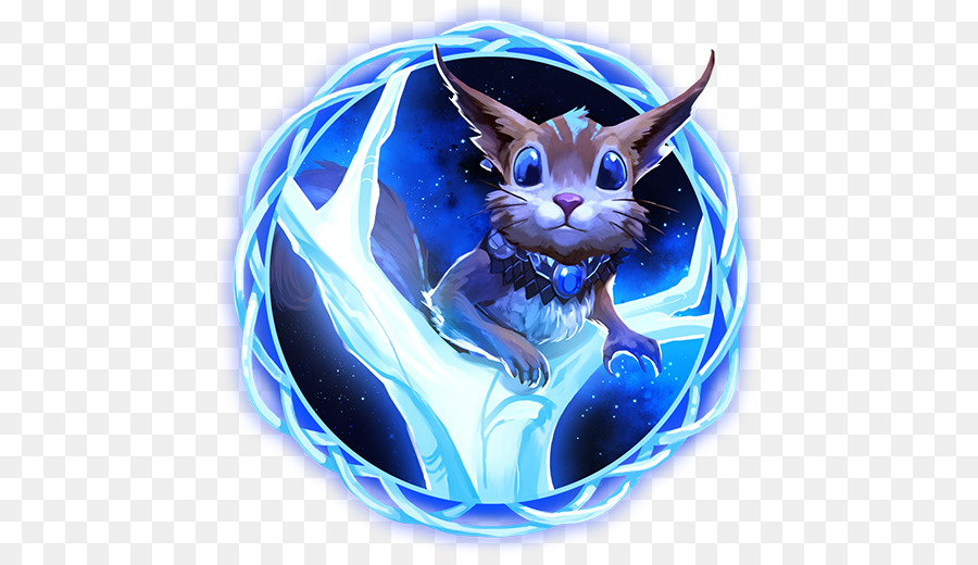 Gato Fofo，Fundo Azul PNG