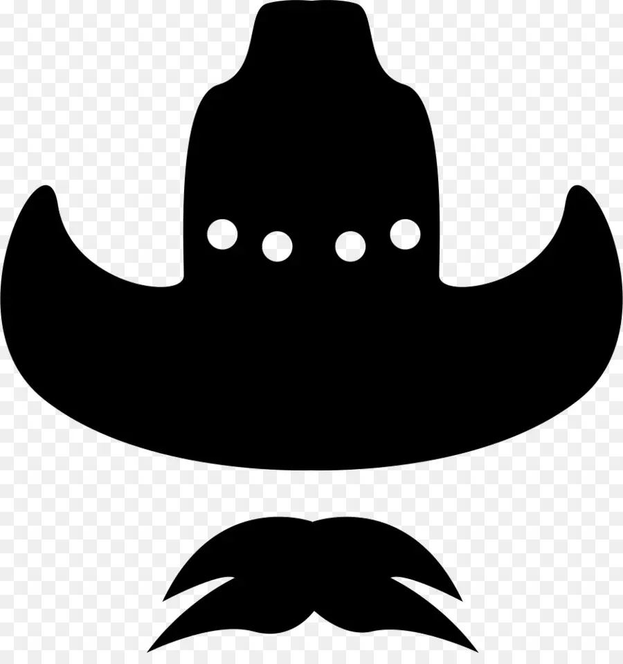 Chapéu E Bigode De Cowboy，Ocidental PNG