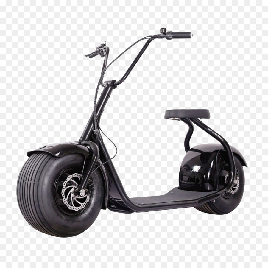 Scooter Elétrica Preta，Patinete PNG