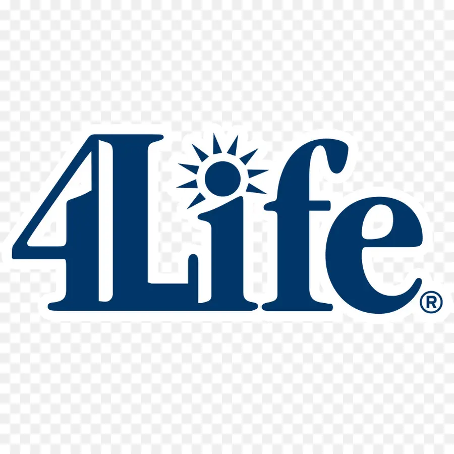 4life Logo，Azul PNG