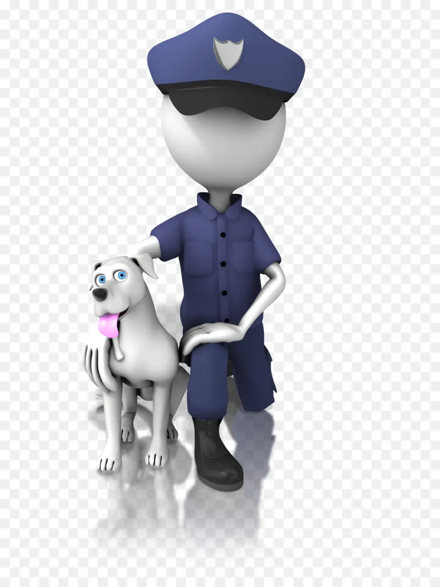 Policial Com Cachorro，Uniforme PNG