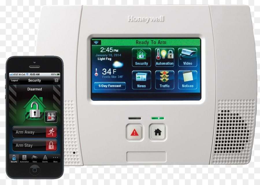 A Honeywell，Segurança De Sistemas De Alarmes PNG