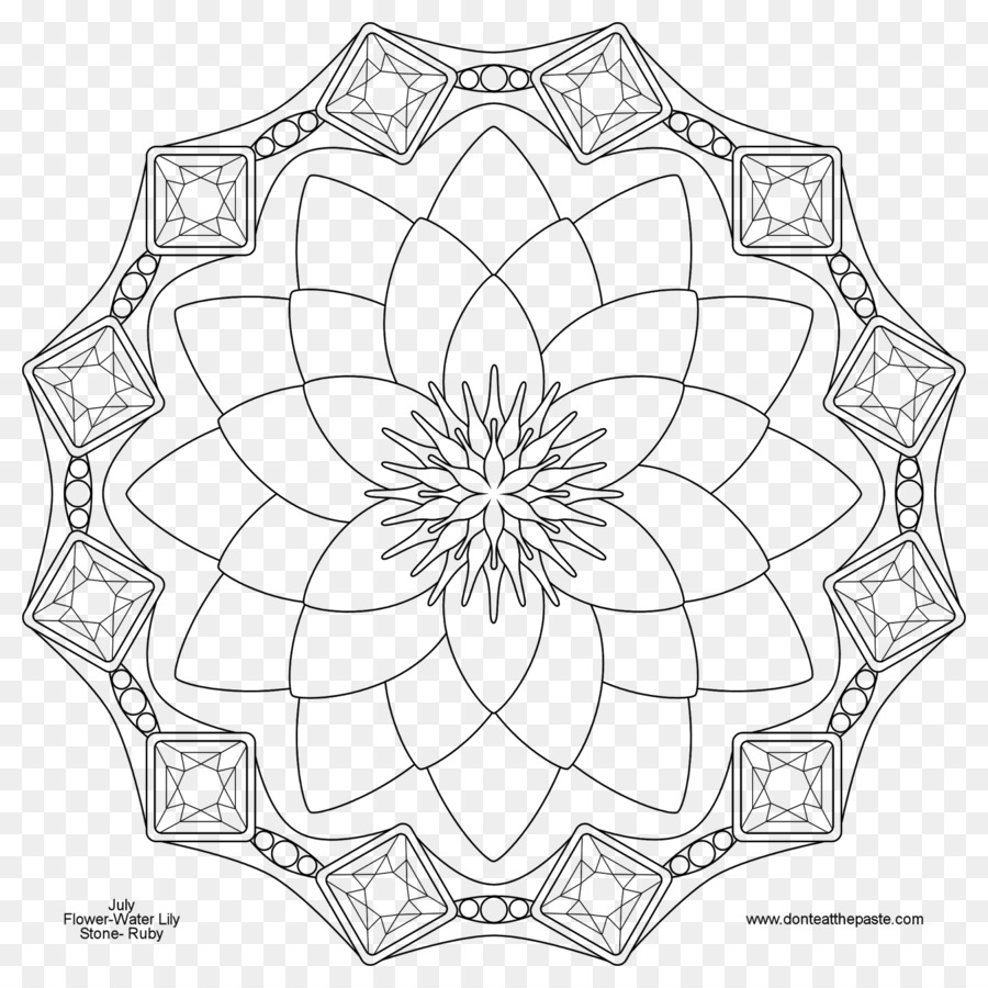 Mandala，Livro De Colorir PNG