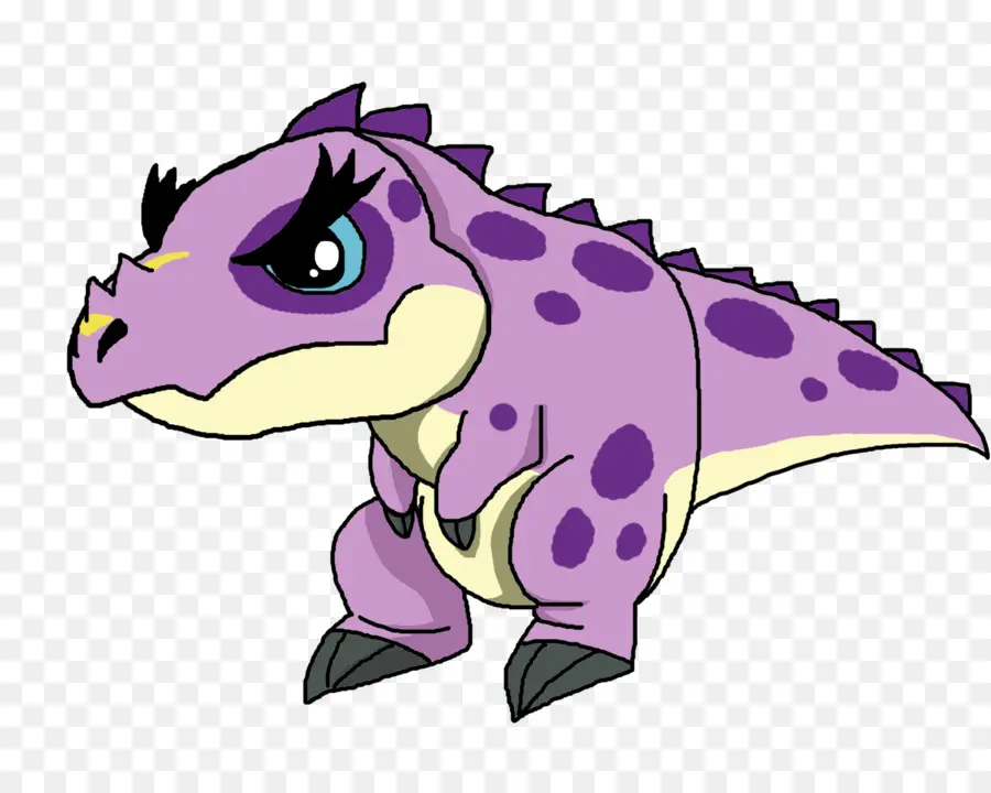 Dinossauro Roxo，Desenho Animado PNG