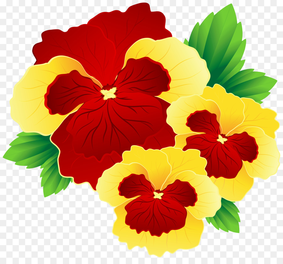 Flores Vermelhas，Folhas PNG