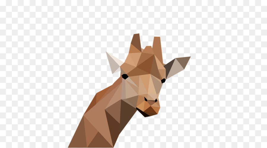 Girafa，Low Poly PNG