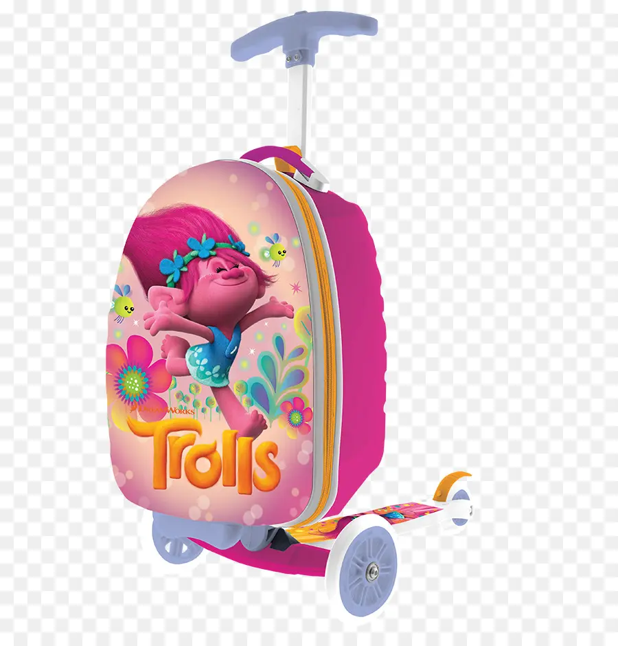 Bagagem De Trolls，Patinete PNG