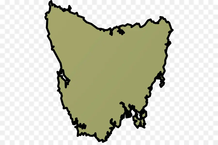 Mapa Da Tasmânia，Austrália PNG