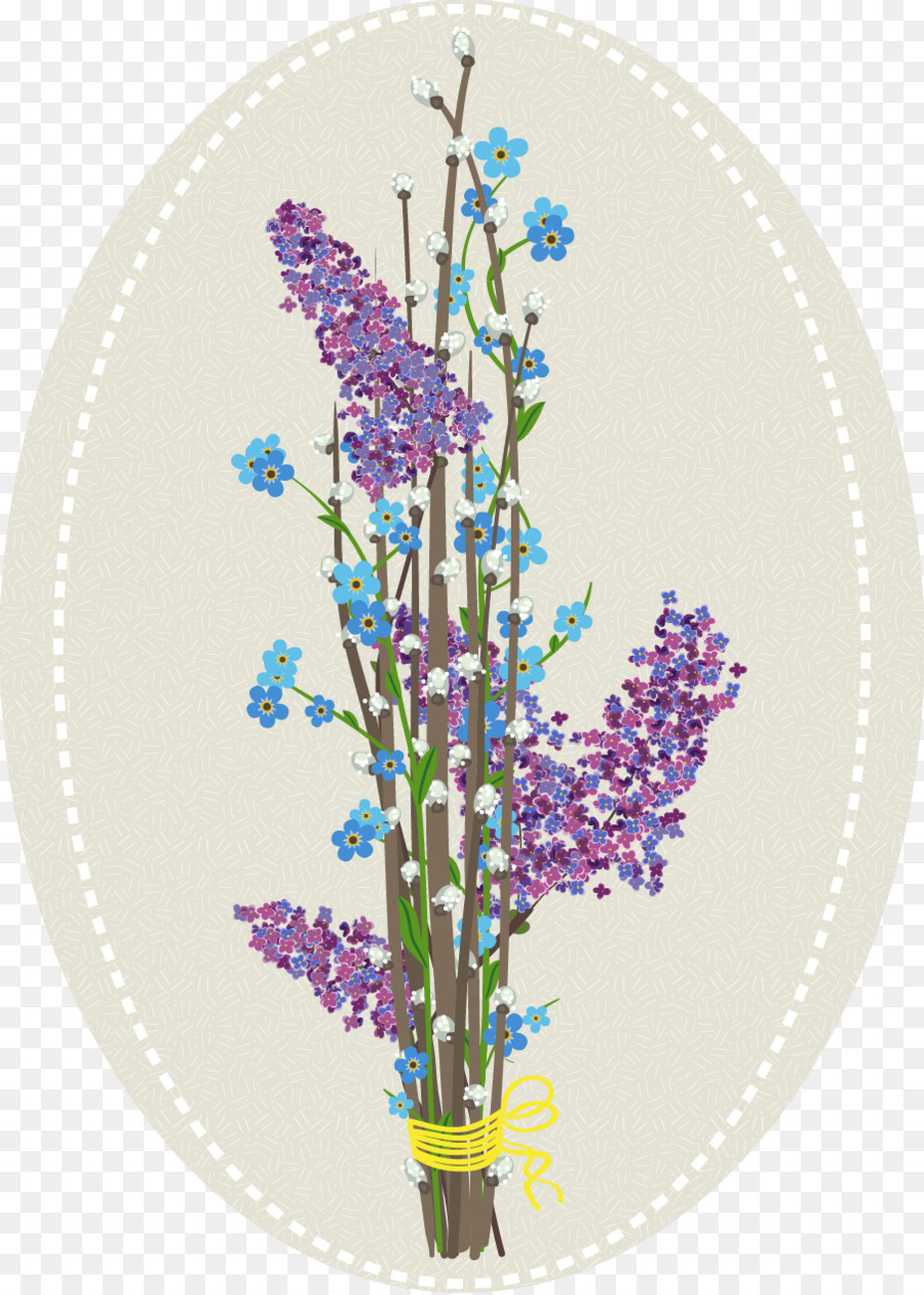 Buquê De Flores，Roxo PNG