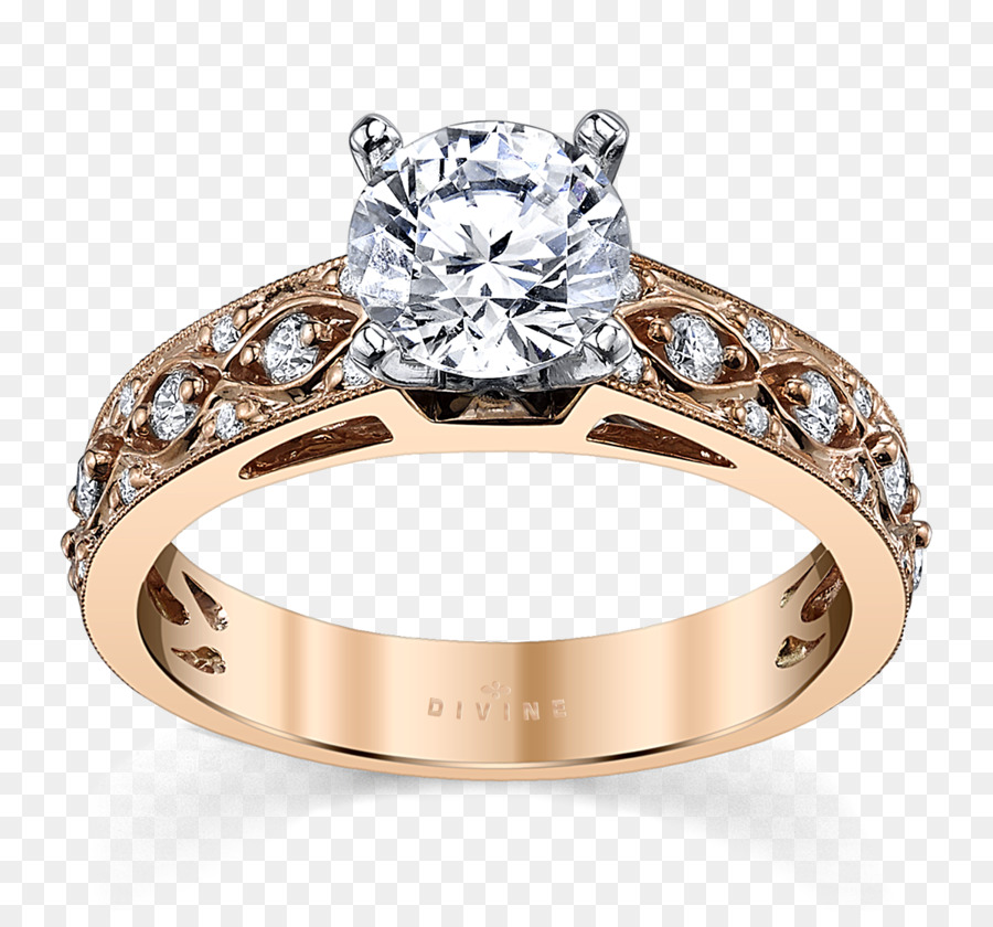 Anel De Diamante，Ouro PNG