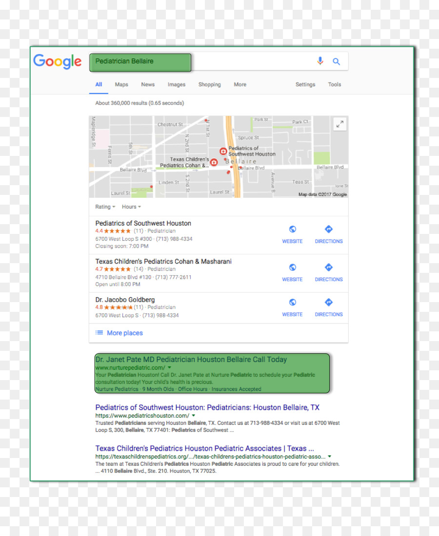 Pesquisa Google，Resultados PNG