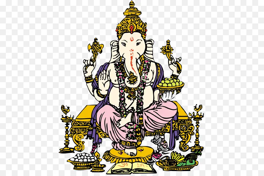 Ilustração De Ganesha，Hindu PNG