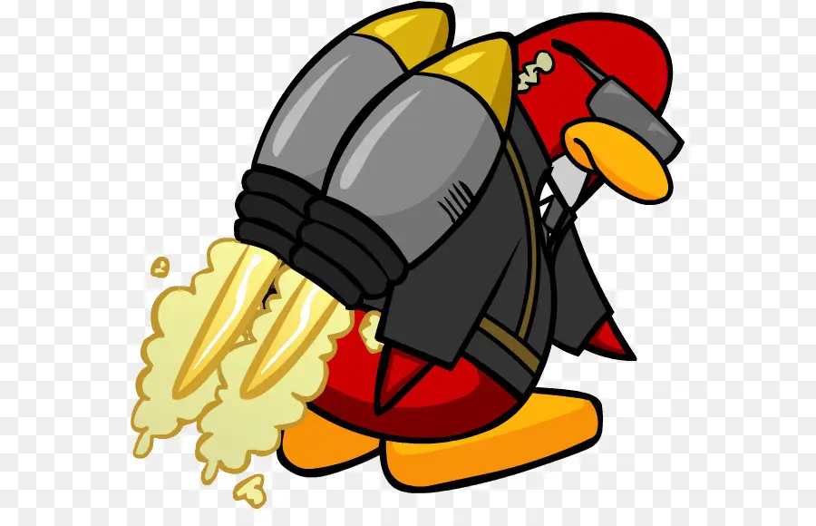 Pinguim Com Jetpack，Desenho Animado PNG