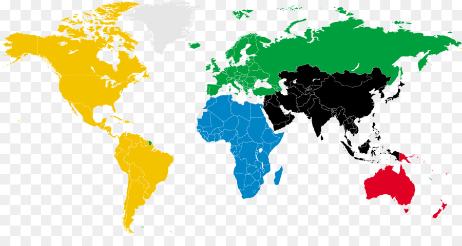 Mapa Mundial，Continentes PNG