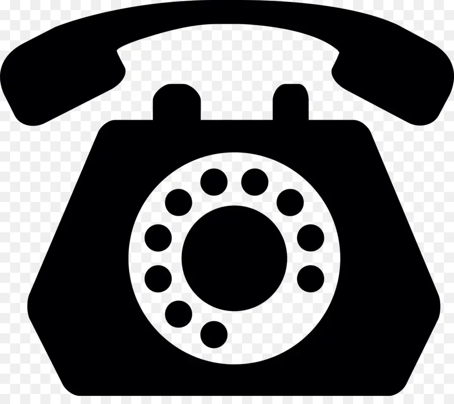 Telefone Giratório Preto，Vintage PNG