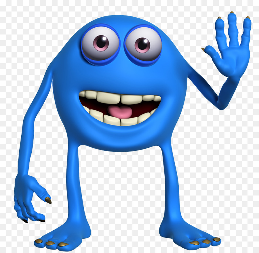 Personagem De Desenho Animado Azul，Personagem PNG