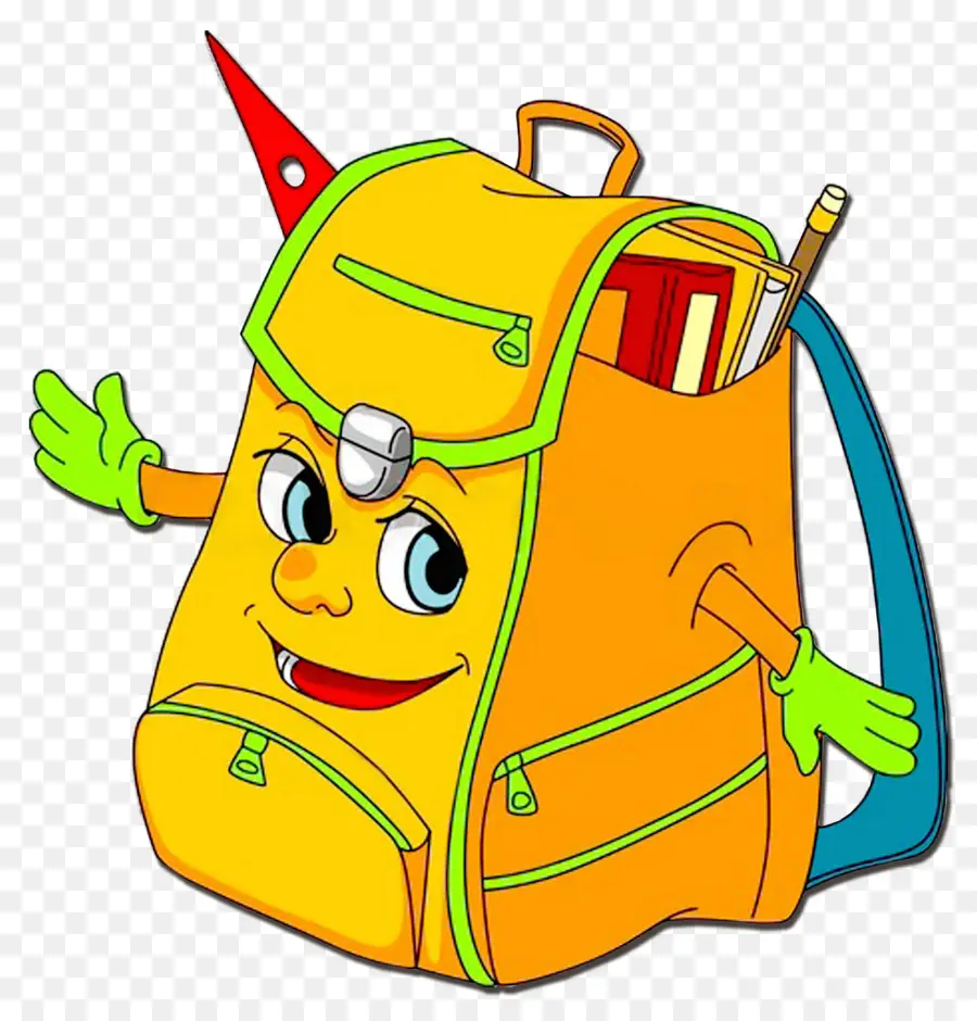 Mochila，Amarelo PNG