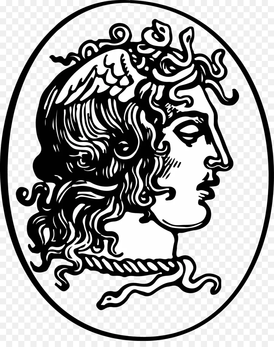 Medusa，Mitologia Grega PNG