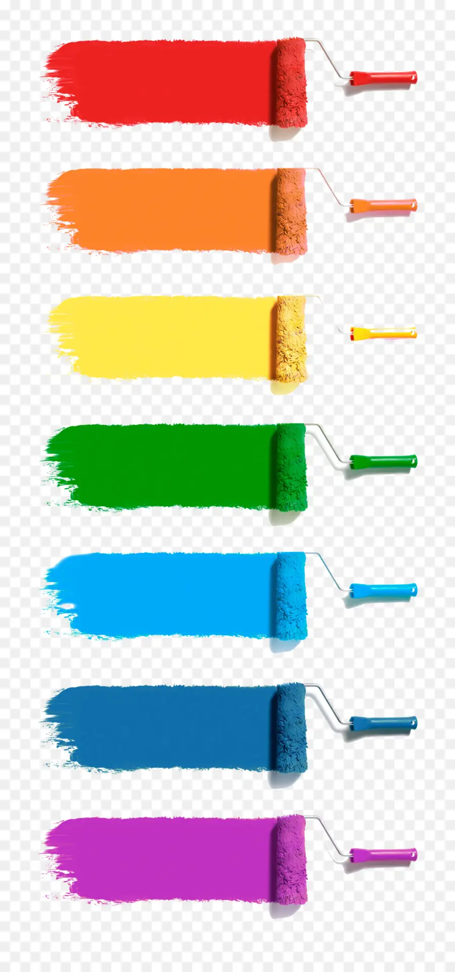 Rolos De Pintura，Cores PNG