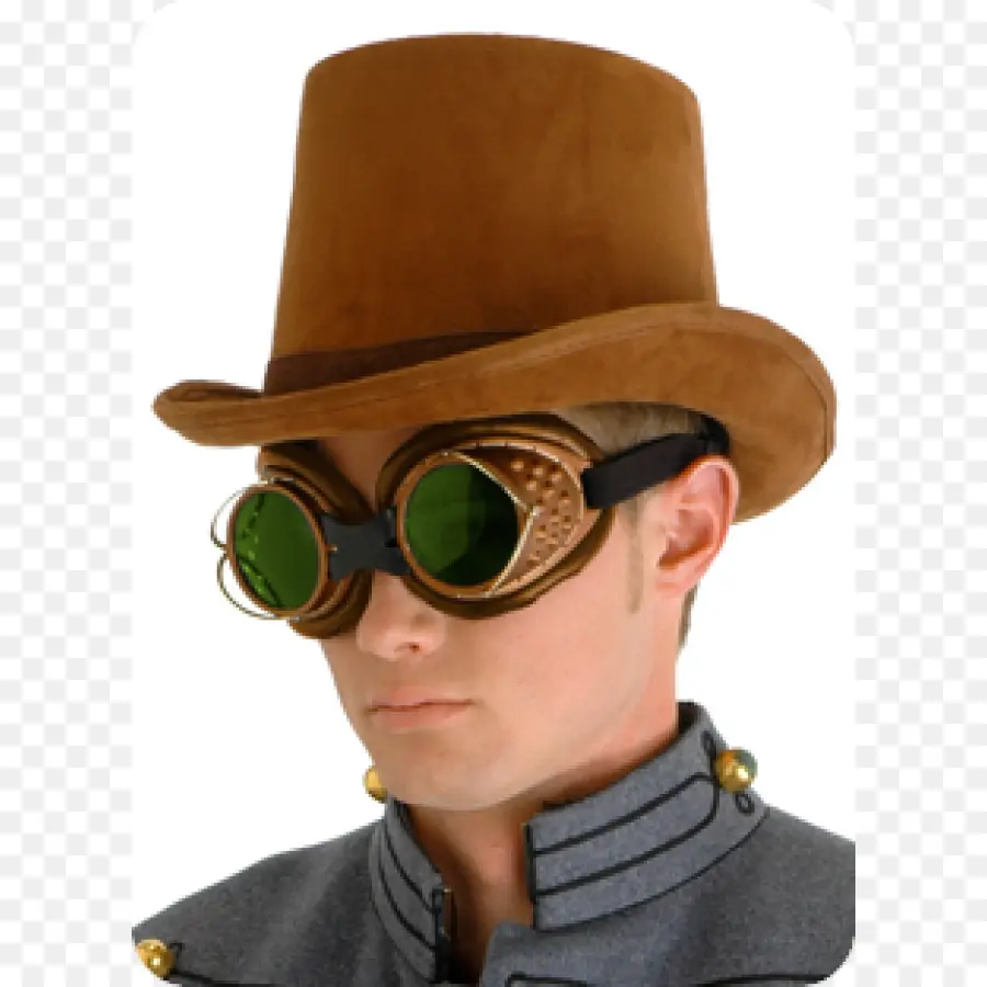 Chapéu Steampunk，Óculos PNG