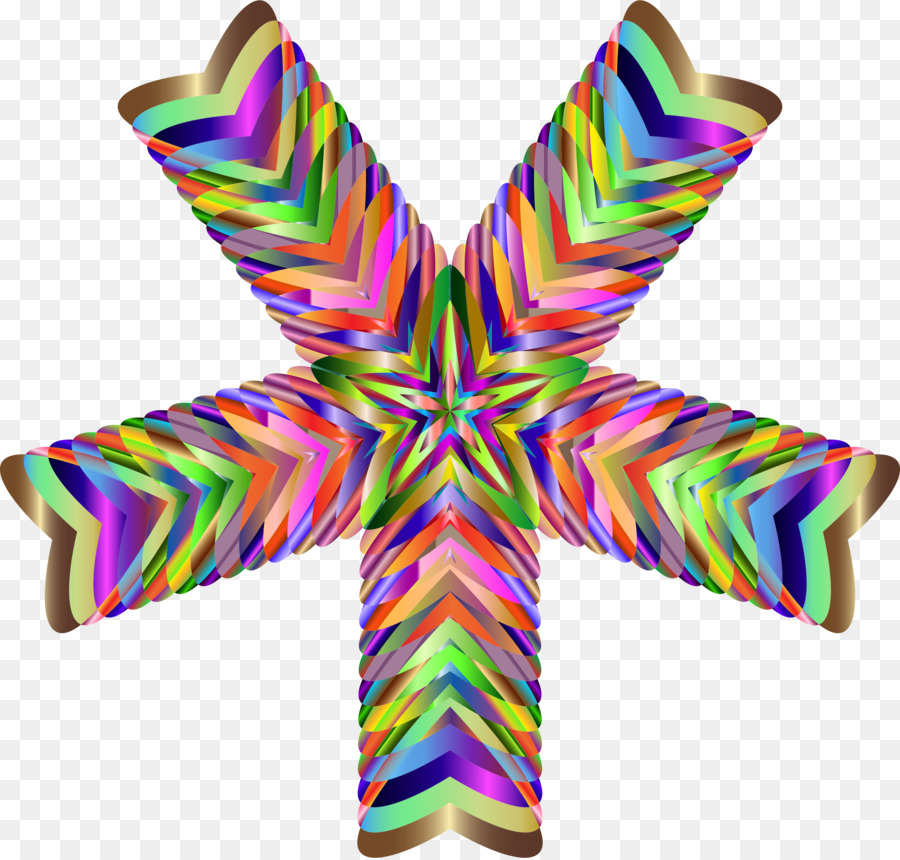 Estrela Colorida，Arco íris PNG