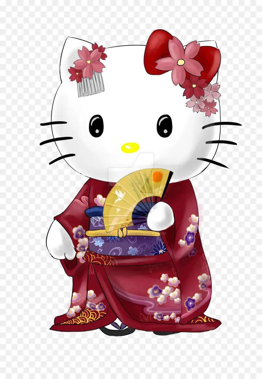 Hello Kitty，Kimono PNG
