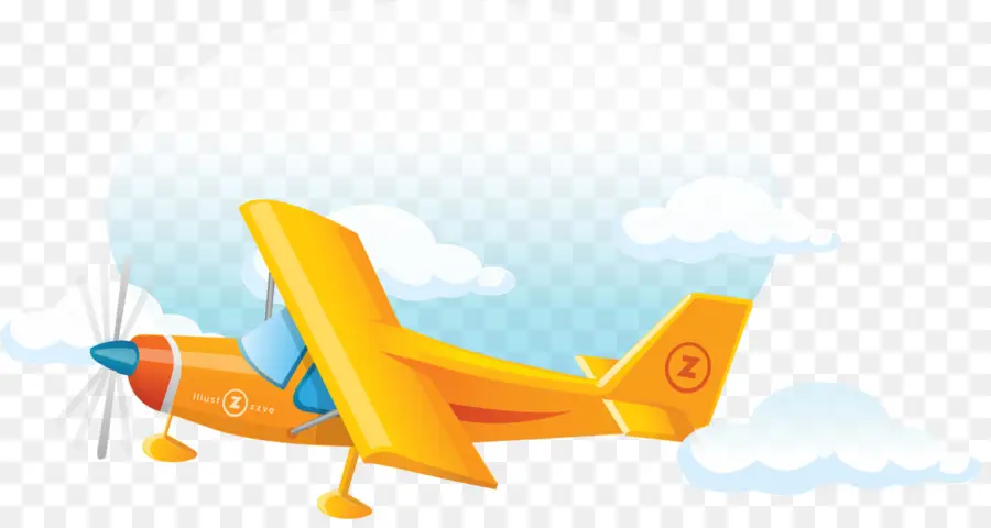 Avião，Amarelo PNG