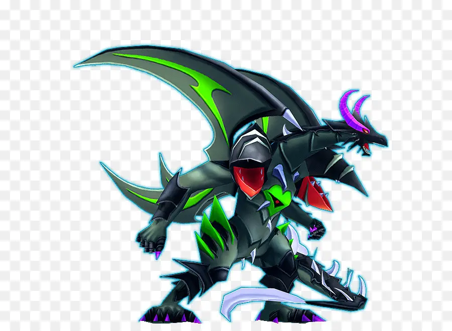 Dragão Preto E Verde，Fantasia PNG